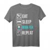 Lustiges Eat Sleep Boba Tea Repeat T-Shirt – Perfektes Geschenk für Bubble Tea Fans, Tee- und Getränkeliebhaber, Weihnachten & Geburtstag