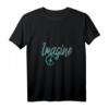 Damen Hippie Friedenszeichen T-Shirt mit V-Ausschnitt – Kreatives Anti-Kriegs Design für Harmonie, Liebe und Freundlichkeit