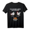 Das Wahre Leben der Hühner Lustiges Huhn Bauer T-Shirt – Perfekt für Landwirte, Hühnerliebhaber & als Oster-Geschenk