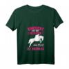 Damen Vorsicht vor der Reiterin - Das Pferd ist harmlos T-Shirt mit V-Ausschnitt, lustiges Pferde Motiv als Geschenk für Reiterinnen