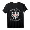 Tiroler Landesthemen T-Shirt zum HapKoala im Retro Look – Tiroler Wappen, Berge & Tiroler Spruch 'Dem Land Tirol die Treue!'