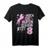 Hoch die Hufen 8 Jahre Pferde Reiten Mädchen T-Shirt – Perfektes Geburtstagsgeschenk für Reitmädchen, Schwester, Tochter & Nichte
