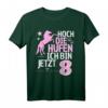Hoch die Hufen 8 Jahre Pferde Reiten Mädchen T-Shirt – Perfektes Geburtstagsgeschenk für Reitmädchen, Schwester, Tochter & Nichte