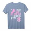 Hoch die Hufen 8 Jahre Pferde Reiten Mädchen T-Shirt – Perfektes Geburtstagsgeschenk für Reitmädchen, Schwester, Tochter & Nichte