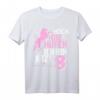Hoch die Hufen 8 Jahre Pferde Reiten Mädchen T-Shirt – Perfektes Geburtstagsgeschenk für Reitmädchen, Schwester, Tochter & Nichte