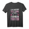 Echte Mädchen Fahren Traktor T-Shirt – Lustiges Geschenk für Frauen, Mädchen & Kinder vom Dorf, perfekt für Landwirtinnen, Bäuerinnen & Treckerfans