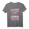 Echte Mädchen Fahren Traktor T-Shirt – Lustiges Geschenk für Frauen, Mädchen & Kinder vom Dorf, perfekt für Landwirtinnen, Bäuerinnen & Treckerfans