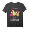 Ich liebe meine Mädels Hühner Sprüche Geflügelbauer Geschenk T-Shirt – Lustiges Bauernhof-Outfit für Landwirte, Bäuerinnen & Hühnerliebhaber zum Geburtstag