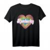 Retro US-Bürger Amerika Staat Herz Liebe Kentucky T-Shirt – Patriotisches Geschenk für Kentucky-Bürger und stolz auf die USA