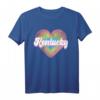 Retro US-Bürger Amerika Staat Herz Liebe Kentucky T-Shirt – Patriotisches Geschenk für Kentucky-Bürger und stolz auf die USA