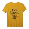 Bee Happy Imker T-Shirt - Witziges Geschenk für Bienenfreunde, Imker, Naturschützer und Gartenliebhaber