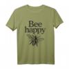 Bee Happy Imker T-Shirt - Witziges Geschenk für Bienenfreunde, Imker, Naturschützer und Gartenliebhaber