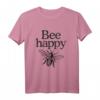 Bee Happy Imker T-Shirt - Witziges Geschenk für Bienenfreunde, Imker, Naturschützer und Gartenliebhaber