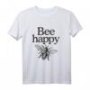Bee Happy Imker T-Shirt - Witziges Geschenk für Bienenfreunde, Imker, Naturschützer und Gartenliebhaber