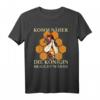 Komm näher, die Königin braucht Wärme - Bienen Design Imker T-Shirt als Geschenk für Bienenliebhaber und Imker