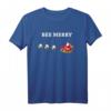 Bee Merry Weihnachten Weihnachtsmann Bienen Schlitten Imker T-Shirt – Lustiges Geschenk für Imker, Bienenliebhaber und die Festtage