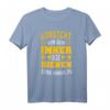 Lustiges Imker T-Shirt 'Vorsicht vor dem Imker, die Bienen sind harmlos' – Geschenkidee für Bienenliebhaber, Hobby-Imker & Imkervereine