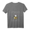 Damen Optimismus Sumsi mit Po Imker Bienen Honig T-Shirt mit V-Ausschnitt – Lustiges Geschenk für Imker, Bienenliebhaber & Honigliebhaber