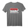 100% Indonesier Indonesien Liebhaber T-Shirt – Perfektes Geschenk für Fans von Bali, Jakarta, Borobudur & tropischen Stränden