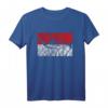 Indonesien Flagge Umriss T-Shirt - Reise & Urlaub im Vintage Stil für Bali, Java, Sumatra & Jakarta Fans