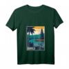 Vintage Bali Indonesien Reiseposter T-Shirt mit V-Ausschnitt – Perfektes Souvenir für Bali- und Indonesien-Liebhaber, Surfer & Naturliebhaber