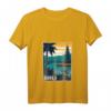 Vintage Bali Indonesien Reiseposter T-Shirt mit V-Ausschnitt – Perfektes Souvenir für Bali- und Indonesien-Liebhaber, Surfer & Naturliebhaber