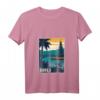 Vintage Bali Indonesien Reiseposter T-Shirt mit V-Ausschnitt – Perfektes Souvenir für Bali- und Indonesien-Liebhaber, Surfer & Naturliebhaber