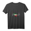 Damen Iranische Flagge Fahne Herzschlag EKG Design - Patriotisches Iran T-Shirt als Geschenk für Fans und Freunde