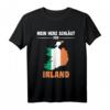 Irland Flagge Mein Herz schlägt für Irland T-Shirt – Perfekt als Geschenk für Irland-Fans und Reisebegeisterte