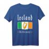 Kilkenny T-Shirt mit Irischer Flagge – Klassisch geschnitten, doppelt genähter Saum, ideal für Irland-Fans und Souvenirs