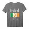 Kilkenny T-Shirt mit Irischer Flagge – Klassisch geschnitten, doppelt genähter Saum, ideal für Irland-Fans und Souvenirs