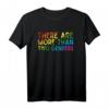 There Are More Than Two Genders LGBT Rainbow Flag Support T-Shirt – Unterstütze Vielfalt & Inklusion, Perfekt als Pride-Geschenk