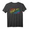 There Are More Than Two Genders LGBT Rainbow Flag Support T-Shirt – Unterstütze Vielfalt & Inklusion, Perfekt als Pride-Geschenk
