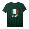 Italien Flagge T-Shirt mit Aufschrift 'Italy' – Perfektes Souvenir für Italien-Fans, Urlauber und Freunde