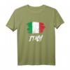 Italien Flagge T-Shirt mit Aufschrift 'Italy' – Perfektes Souvenir für Italien-Fans, Urlauber und Freunde
