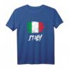 Italien Flagge T-Shirt mit Aufschrift 'Italy' – Perfektes Souvenir für Italien-Fans, Urlauber und Freunde
