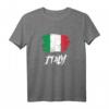 Italien Flagge T-Shirt mit Aufschrift 'Italy' – Perfektes Souvenir für Italien-Fans, Urlauber und Freunde