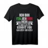Italienerin Vaffanculo T-Shirt – Humorvolles Italienisches Geschenk für Frauen mit Flagge & Spruch
