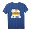Italien T-Shirt mit Palmen und Sonnenuntergang – Perfekt für Sommerurlauber, Strand und Partys in Italien