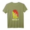 Sizilianisches Trinacria Sizilien Flaggen Italien T-Shirt – Perfektes Geschenk für Sizilien-Liebhaber und Urlauber