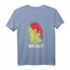 Sizilianisches Trinacria Sizilien Flaggen Italien T-Shirt – Perfektes Geschenk für Sizilien-Liebhaber und Urlauber