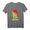 Sizilianisches Trinacria Sizilien Flaggen Italien T-Shirt – Perfektes Geschenk für Sizilien-Liebhaber und Urlauber