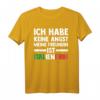 Ich habe keine Angst, meine Freundin ist Italiener T-Shirt - Lustiges Geschenk mit Flagge und italienischen Sprüchen