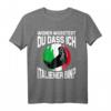 Italien T-Shirt mit Flagge - Damen, Herren & Kinder Geschenkidee für Italienliebhaber, Fußball & Pizza Fans aus Rom, Venedig, Neapel & Mailand