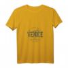 Damen Vintage Venedig T-Shirt im Retro Stil mit V-Ausschnitt – Klassisch geschnitten, leicht und modisch für Italien-Liebhaber