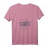 Damen Vintage Venedig T-Shirt im Retro Stil mit V-Ausschnitt – Klassisch geschnitten, leicht und modisch für Italien-Liebhaber