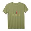 Damen Italien Fußball T-Shirt mit Flagge und V-Ausschnitt – Perfektes Geschenk für Italien-Fans & Urlaubsoutfit