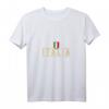 Damen Italien Fußball T-Shirt mit Flagge und V-Ausschnitt – Perfektes Geschenk für Italien-Fans & Urlaubsoutfit