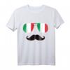 Italien Flagge T-Shirt mit Sonnenbrille & Schnurrbart - Lustiges Fan-Shirt für Männer, Frauen & Kinder als Geschenk für Italienliebhaber