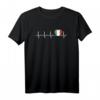 Herzschlag Herzlinie Herzfrequenz Italien Fahne - Patriotisches Italy T-Shirt für Fans und Liebhaber